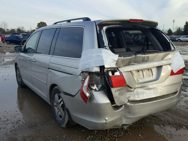 5FNRL38446B456648 - 2006 HONDA ODYSSEY EX GRAY photo 3