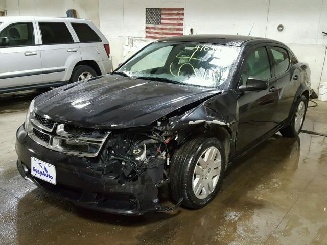 1B3BD4FB8BN507992 - 2011 DODGE AVENGER EX BLACK photo 2