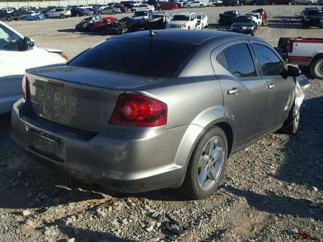 1C3CDZAB3CN265108 - 2012 DODGE AVENGER SE CHARCOAL photo 4