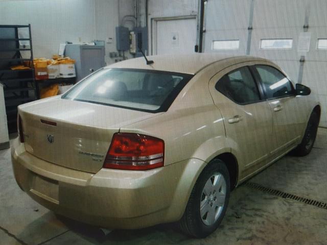 1B3CC4FD7AN206864 - 2010 DODGE AVENGER SX GOLD photo 4