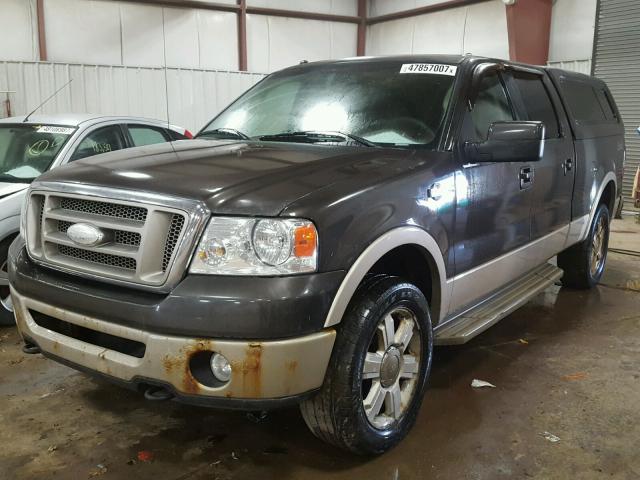 1FTPW14V67KB67146 - 2007 FORD F150 SUPER GRAY photo 2