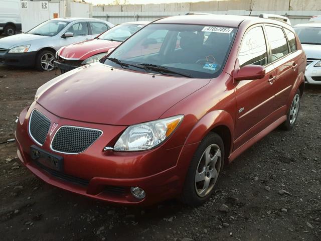 5Y2SL65817Z406666 - 2007 PONTIAC VIBE BURGUNDY photo 2