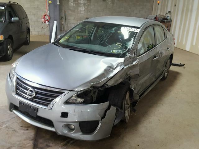 3N1AB7AP5DL729741 - 2013 NISSAN SENTRA S GRAY photo 2