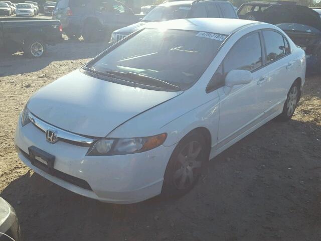 1HGFA16567L142105 - 2007 HONDA CIVIC LX WHITE photo 2