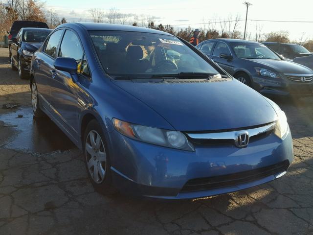 1HGFA165X7L140972 - 2007 HONDA CIVIC LX BLUE photo 1