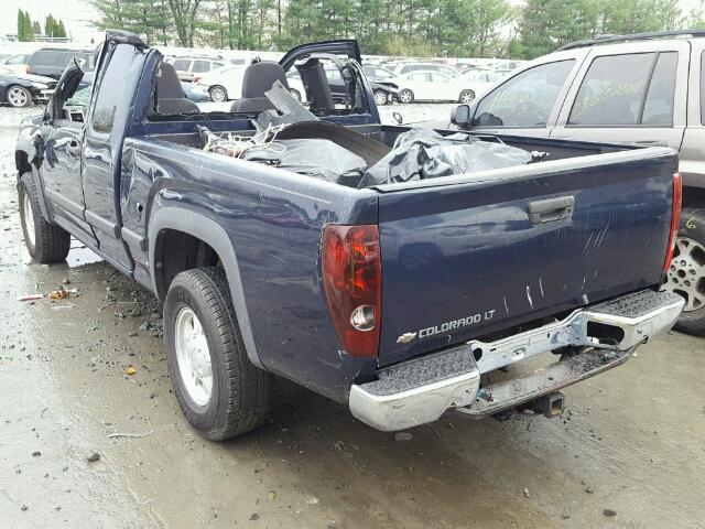 1GCDT19EX78139660 - 2007 CHEVROLET COLORADO BLUE photo 3