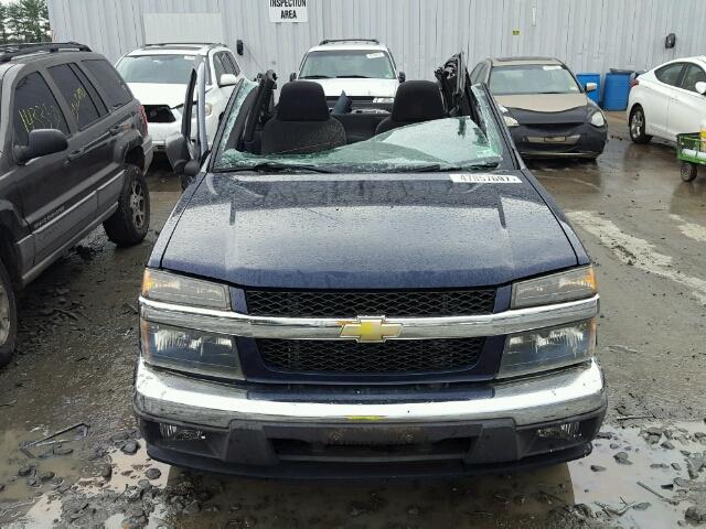 1GCDT19EX78139660 - 2007 CHEVROLET COLORADO BLUE photo 9