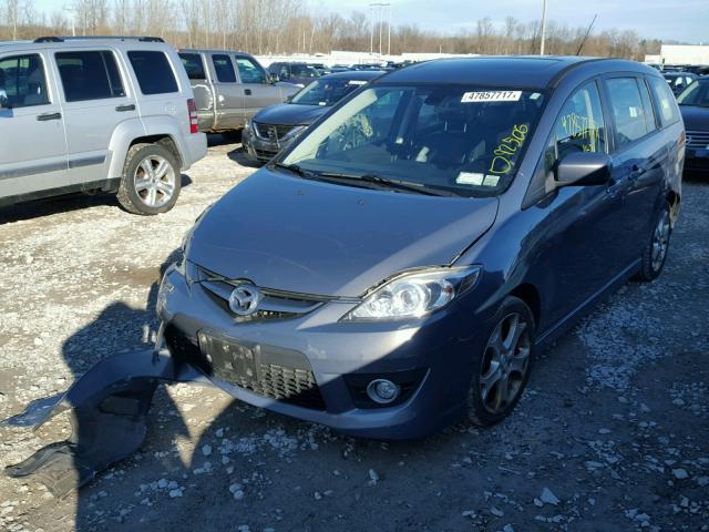 JM1CR2WL4A0360986 - 2010 MAZDA 5 GRAY photo 2