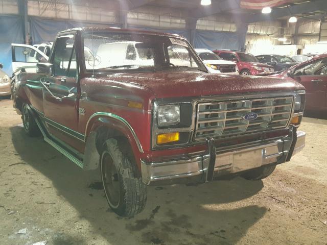 2FTCF15N5GCB58472 - 1986 FORD F150 RED photo 1