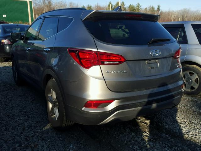 5XYZUDLB8HG398886 - 2017 HYUNDAI SANTA FE S GRAY photo 3