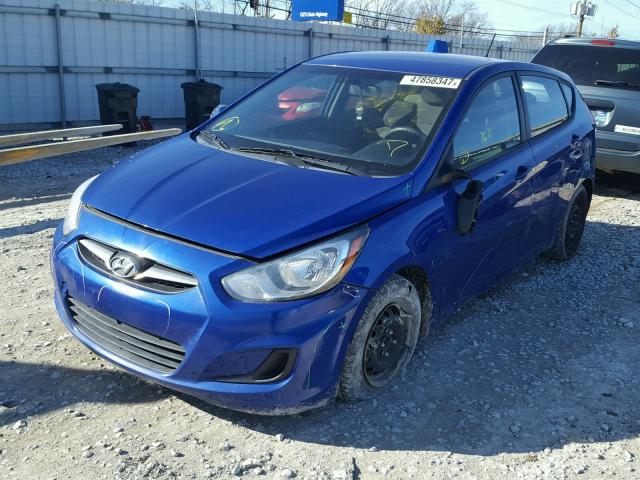 KMHCT5AE8CU027239 - 2012 HYUNDAI ACCENT GLS BLUE photo 2