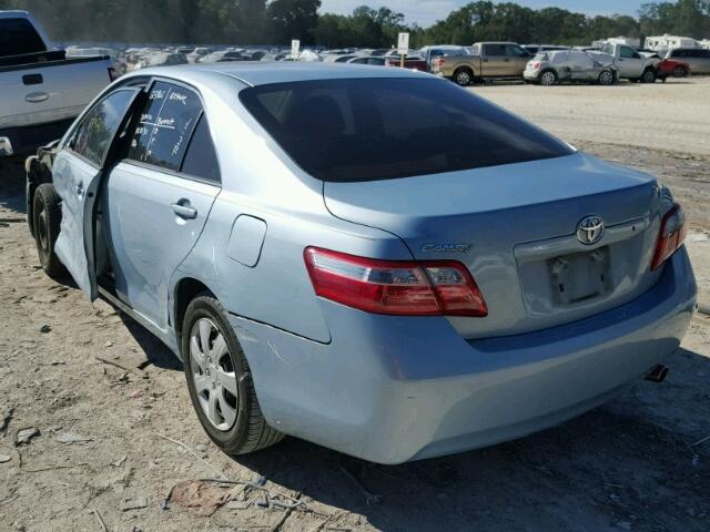 4T1BE46K29U812590 - 2009 TOYOTA CAMRY BASE BLUE photo 3