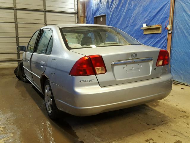 2HGES26852H502317 - 2002 HONDA CIVIC EX SILVER photo 3