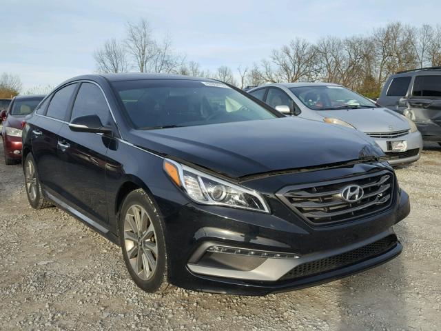 5NPE34AF5GH337171 - 2016 HYUNDAI SONATA SPO BLACK photo 1