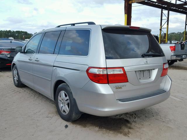 5FNRL38717B069065 - 2007 HONDA ODYSSEY EX SILVER photo 3