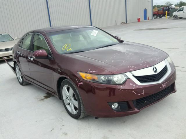 JH4CU2F68AC012744 - 2010 ACURA TSX MAROON photo 1