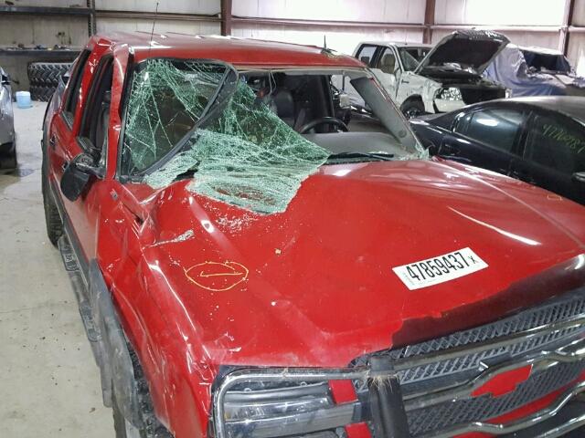 2GCEK13T441350043 - 2004 CHEVROLET SILVERADO RED photo 9