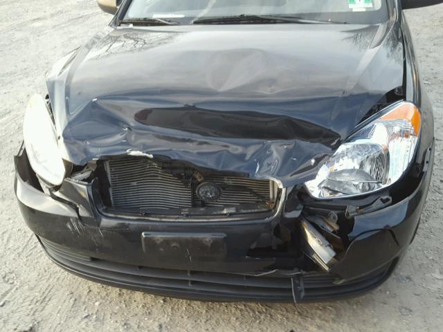 KMHCM36C78U074827 - 2008 HYUNDAI ACCENT GS BLACK photo 7