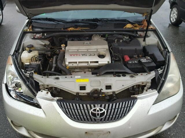 4T1CA30P04U012359 - 2004 TOYOTA CAMRY SOLA SILVER photo 7