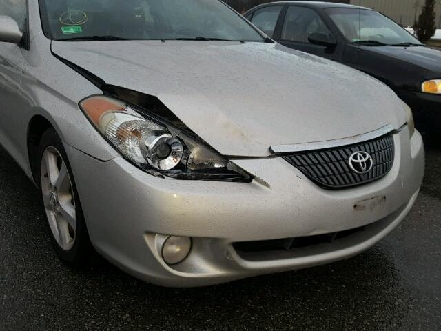 4T1CA30P04U012359 - 2004 TOYOTA CAMRY SOLA SILVER photo 9