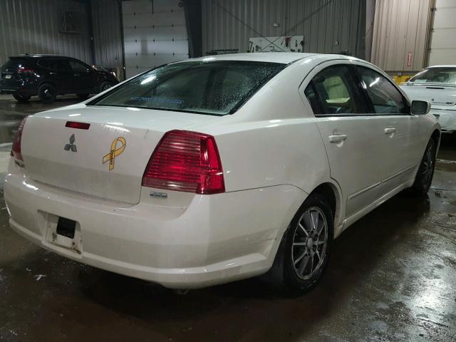 4A3AB46F84E067789 - 2004 MITSUBISHI GALANT ES WHITE photo 4