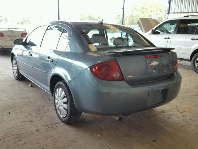 1G1AS58H697192351 - 2009 CHEVROLET COBALT LS GRAY photo 3