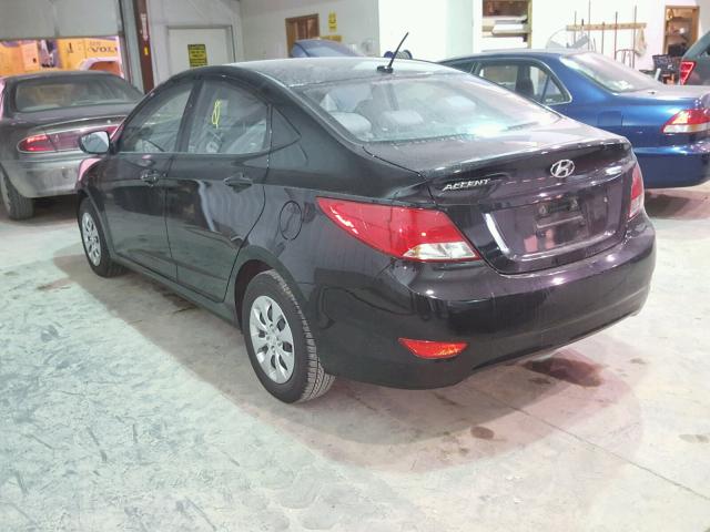 KMHCT4AE4GU953735 - 2016 HYUNDAI ACCENT SE BLACK photo 3