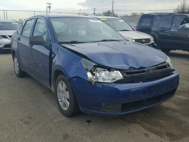 1FAHP34N89W237437 - 2009 FORD FOCUS S BLUE photo 1