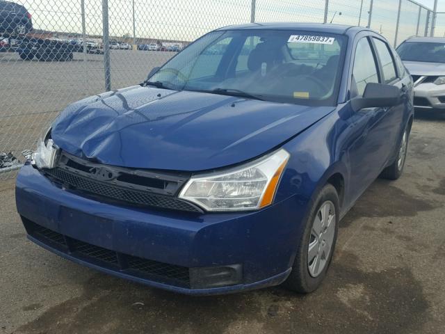 1FAHP34N89W237437 - 2009 FORD FOCUS S BLUE photo 2