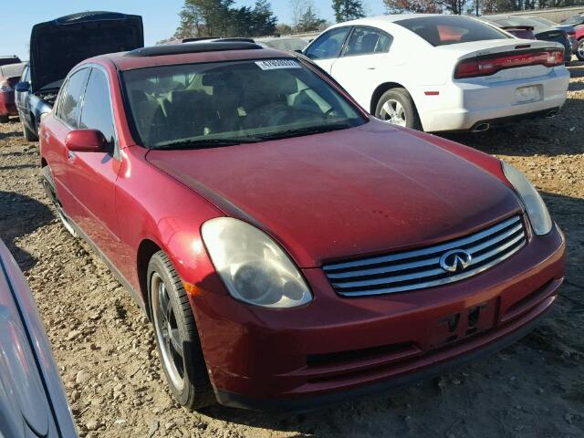 JNKCV51E73M013751 - 2003 INFINITI G35 RED photo 1