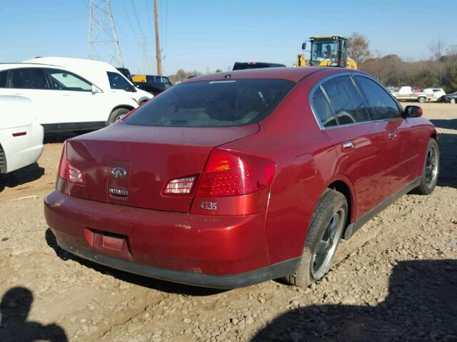 JNKCV51E73M013751 - 2003 INFINITI G35 RED photo 4