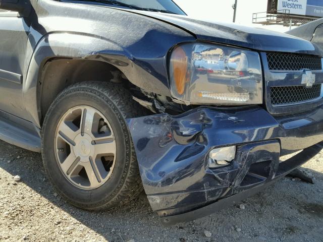 1GNDS13S172216024 - 2007 CHEVROLET TRAILBLAZE BLUE photo 9