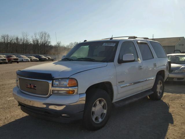 1GKEK13T95J217838 - 2005 GMC YUKON WHITE photo 2