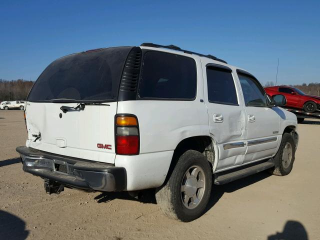 1GKEK13T95J217838 - 2005 GMC YUKON WHITE photo 4