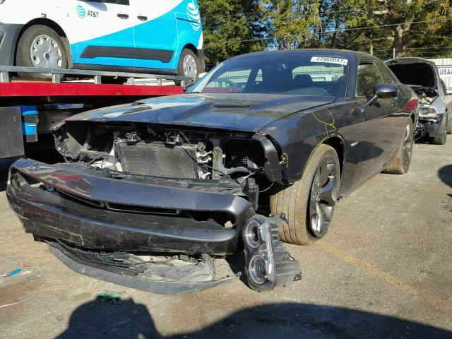 2C3CDZAT8FH849767 - 2015 DODGE CHALLENGER BLACK photo 2