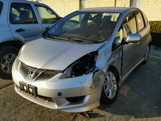 JHMGE8H55BC009193 - 2011 HONDA FIT SPORT SILVER photo 2