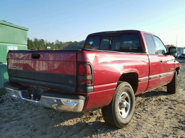 3B7HC12Y1WG179527 - 1998 DODGE RAM 1500 BURGUNDY photo 4