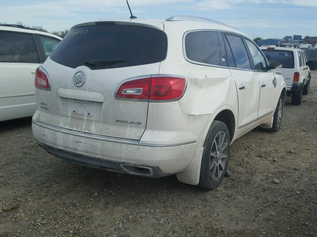 5GAKRBKD3EJ174724 - 2014 BUICK ENCLAVE WHITE photo 4