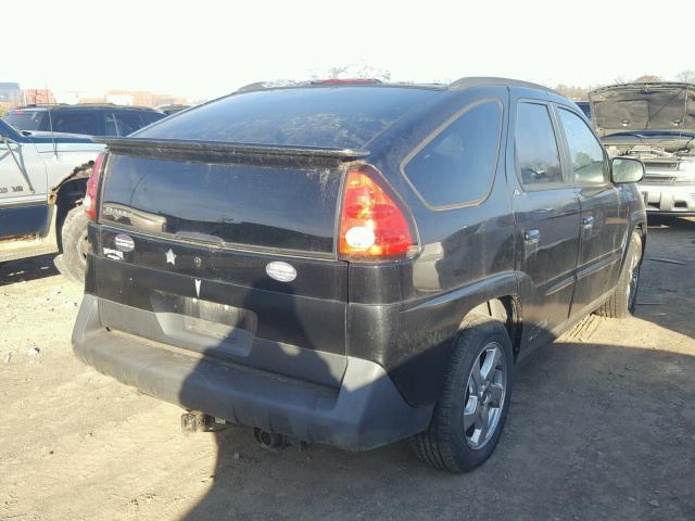 3G7DA03E84S546922 - 2004 PONTIAC AZTEK BLACK photo 4