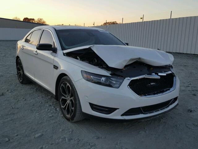 1FAHP2KT2DG133329 - 2013 FORD TAURUS SHO WHITE photo 1