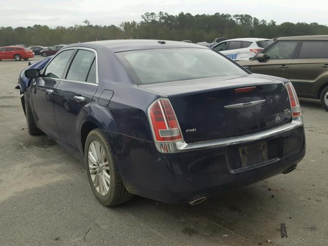 2C3CCAKG8EH194420 - 2014 CHRYSLER 300C BLUE photo 3