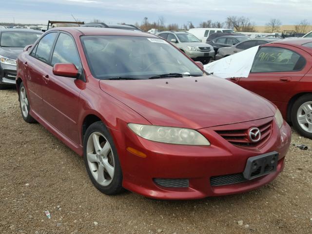 1YVHP80CX55M43753 - 2005 MAZDA 6 I MAROON photo 1