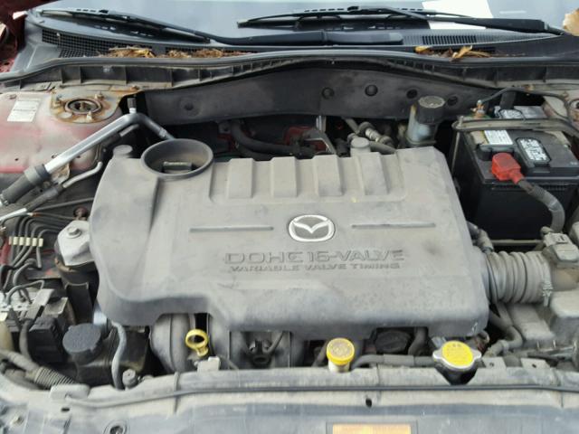 1YVHP80CX55M43753 - 2005 MAZDA 6 I MAROON photo 7