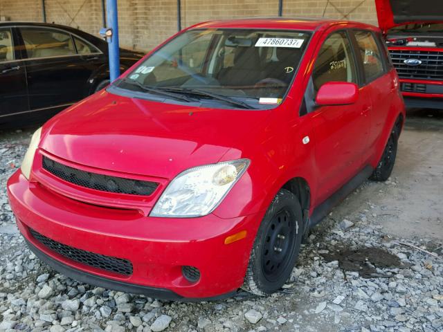 JTKKT624250098483 - 2005 TOYOTA SCION XA RED photo 2