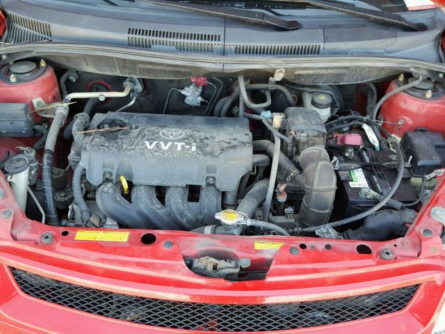 JTKKT624250098483 - 2005 TOYOTA SCION XA RED photo 7