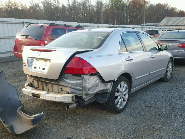 1HGCM66866A054943 - 2006 HONDA ACCORD EX SILVER photo 4