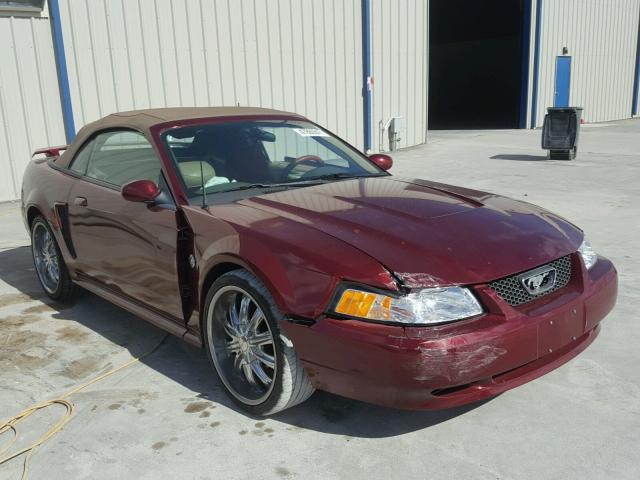 1FAFP44604F156186 - 2004 FORD MUSTANG BURGUNDY photo 1