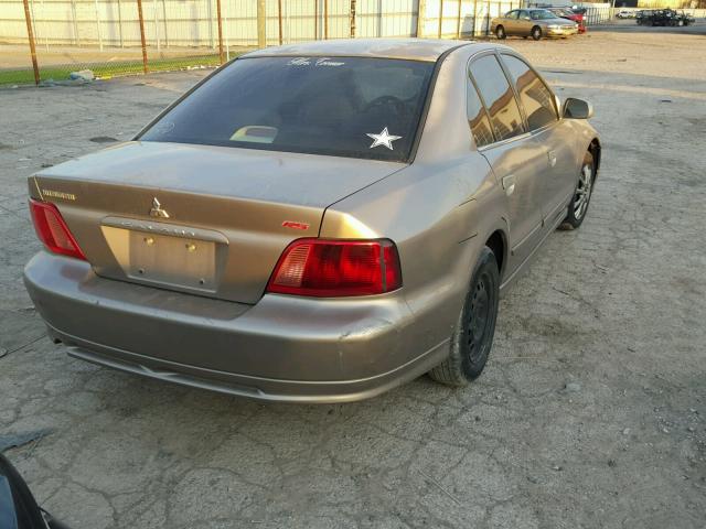 4A3AA46G62E025792 - 2002 MITSUBISHI GALANT ES TAN photo 4