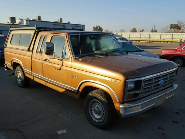 1FTEX15FXEKA69374 - 1984 FORD F150 BROWN photo 1