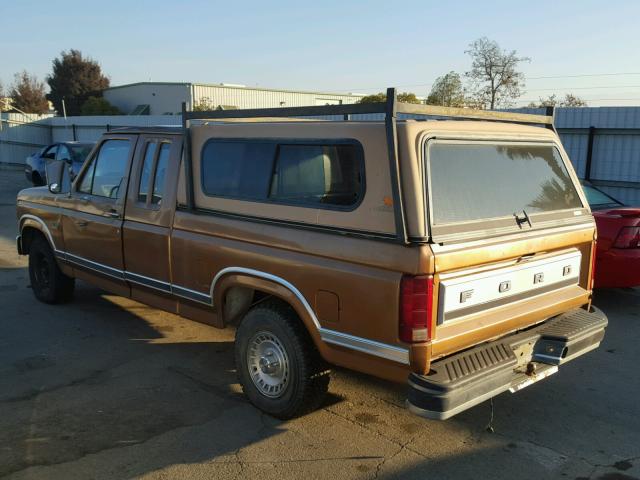 1FTEX15FXEKA69374 - 1984 FORD F150 BROWN photo 3